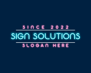 Signage - Neon Signage Club logo design