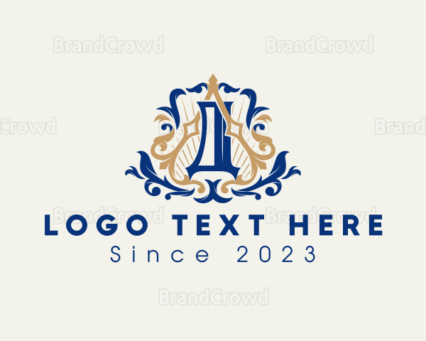 Intricate Royal Crest Logo
