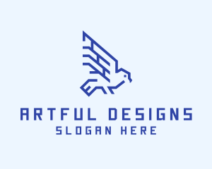 Modern Bird Line Art logo design