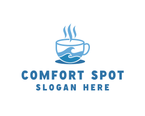 Ocean Seaside Coffee logo design