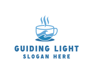 Ocean Seaside Coffee logo design