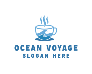 Ocean Seaside Coffee logo design