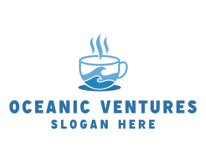 Ocean Seaside Coffee logo design