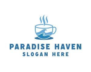 Ocean Seaside Coffee logo design