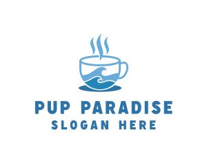 Ocean Seaside Coffee logo design