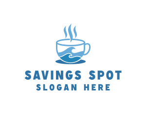 Ocean Seaside Coffee logo design