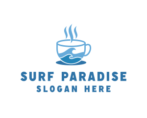 Ocean Seaside Coffee logo design