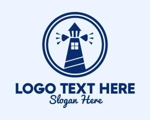 Sea - Blue Lighthouse Home logo design