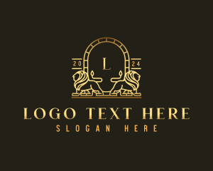 Majestic - Regal Lion Luxury logo design