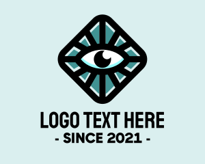 Surveillance - Hypnotic Eye Box logo design