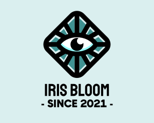 Iris - Hypnotic Eye Box logo design