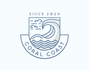 Coastal Waves Tourism logo design