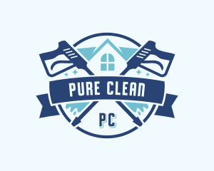 Gutter Cleaner Pressure Washing logo design