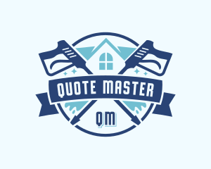 Gutter Cleaner Pressure Washing logo design