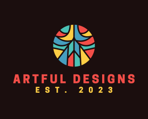 Stained Glass Mosaic Art logo design