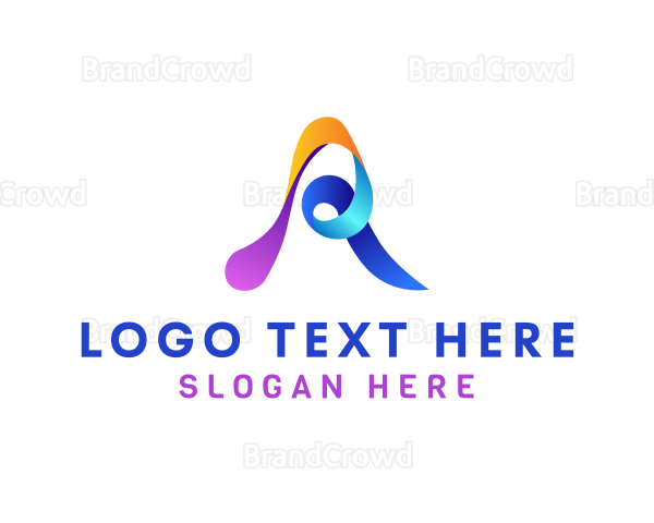 Modern Artistic Ribbon Logo