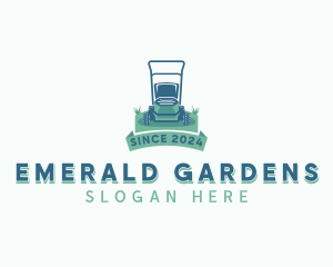 Landscaping Lawn Mower logo design