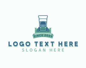 Lawn Mower - Landscaping Lawn Mower logo design