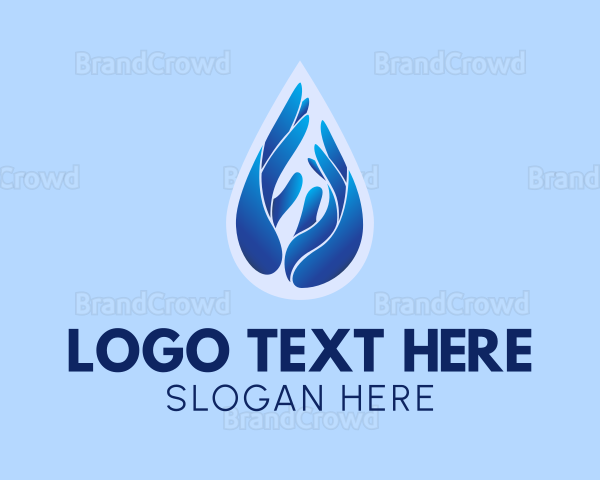 Hand Sanitizer Droplet Logo