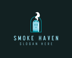 E-cigarette Smoke Vape logo design