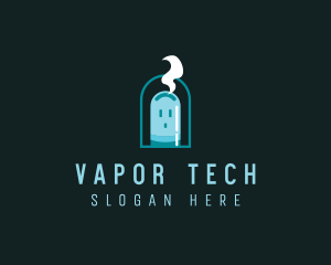 Vapor - E-cigarette Smoke Vape logo design