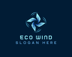 Wind Propeller Blade logo design