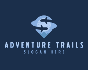 Airplane Adventure Tourist logo design