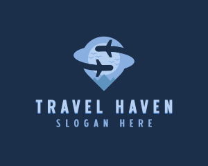Tourist - Airplane Adventure Tourist logo design