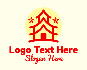 Japanese - Oriental Japanese Temple logo design