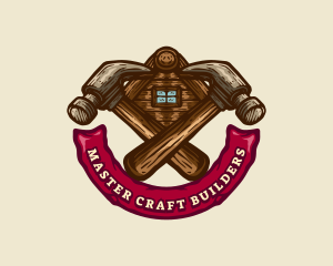 Builder - Carpentry Hammer Builder logo design