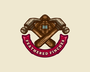 Carpentry Hammer Builder logo design