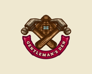 Carpentry Hammer Builder logo design