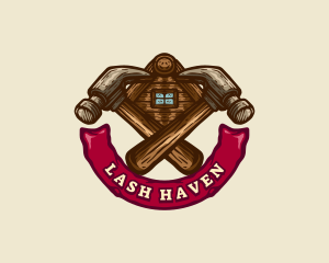 Carpentry Hammer Builder logo design