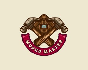 Carpentry Hammer Builder logo design