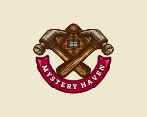 Carpentry Hammer Builder logo design