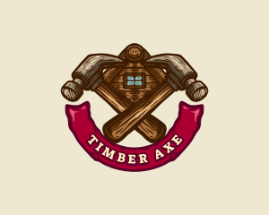 Carpentry Hammer Builder logo design