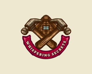 Carpentry Hammer Builder logo design