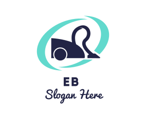 Blue - Vacuum Cleaner Housekeeping logo design