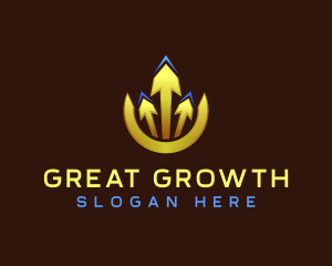 Arrow Growth Statistics logo design