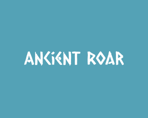 Ancient Greek Text Font logo design