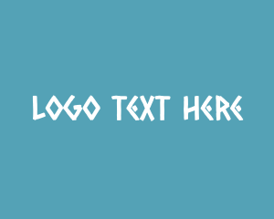 Hermes - Ancient Greek Text Font logo design