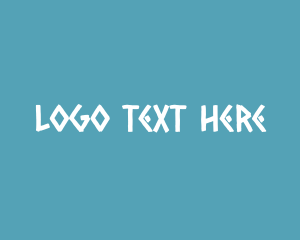 Ancient Greek Text Font Logo