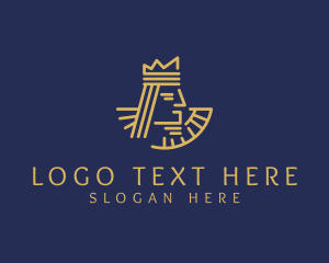 Queen - Royal Regal King logo design