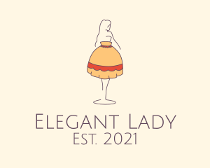 Lamp Lady Fixture logo design