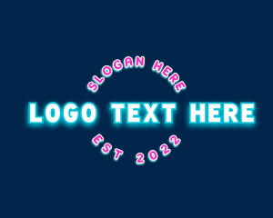 Streamer - Generic Neon Party logo design