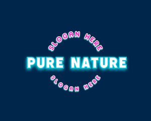 Generic Neon Party Logo