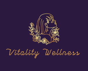 Beauty Floral Wellness logo design