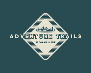 Mountain Hiking Nature logo design