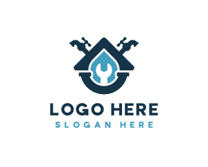 House Plumbing Faucet Logo