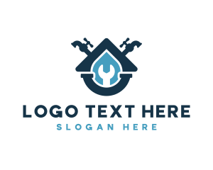 House Plumbing Faucet Logo